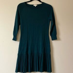 Shoshanna teal sweater dress